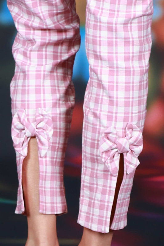 Orbit Jazz Pant - Pink Plaid
