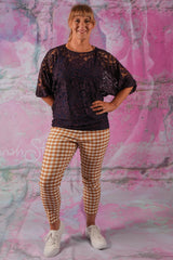 Orbit Jazz Pant - Tan Check