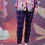 Vita Neri Pant - Purple Plaid