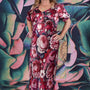 Penny Lane Dress - Crimson Bloom