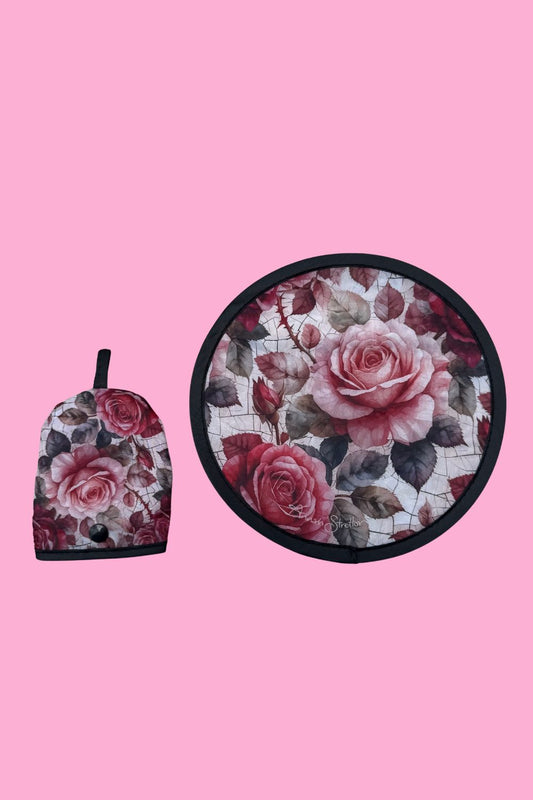 AS Pocket Fan - Heart Rose