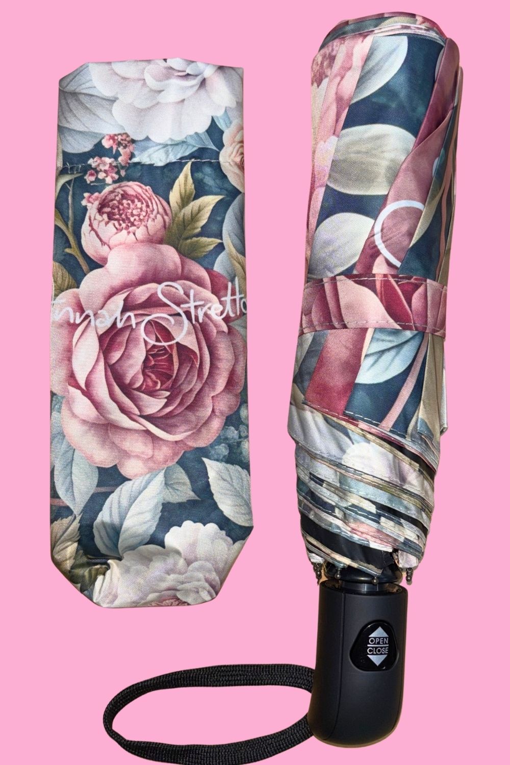 Spring Serenade foldable rain umbrella womens