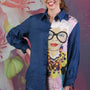 Popo Ida Linen Shirt - Navy - SALE
