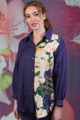 Model wearing Popo Linen Shirt - Westwood by Annah Stretton