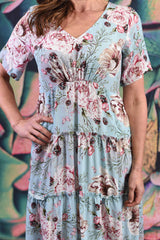Pretty As A Picture Dress - Blue Roseberry