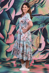 Pretty As A Picture Dress - Blue Roseberry