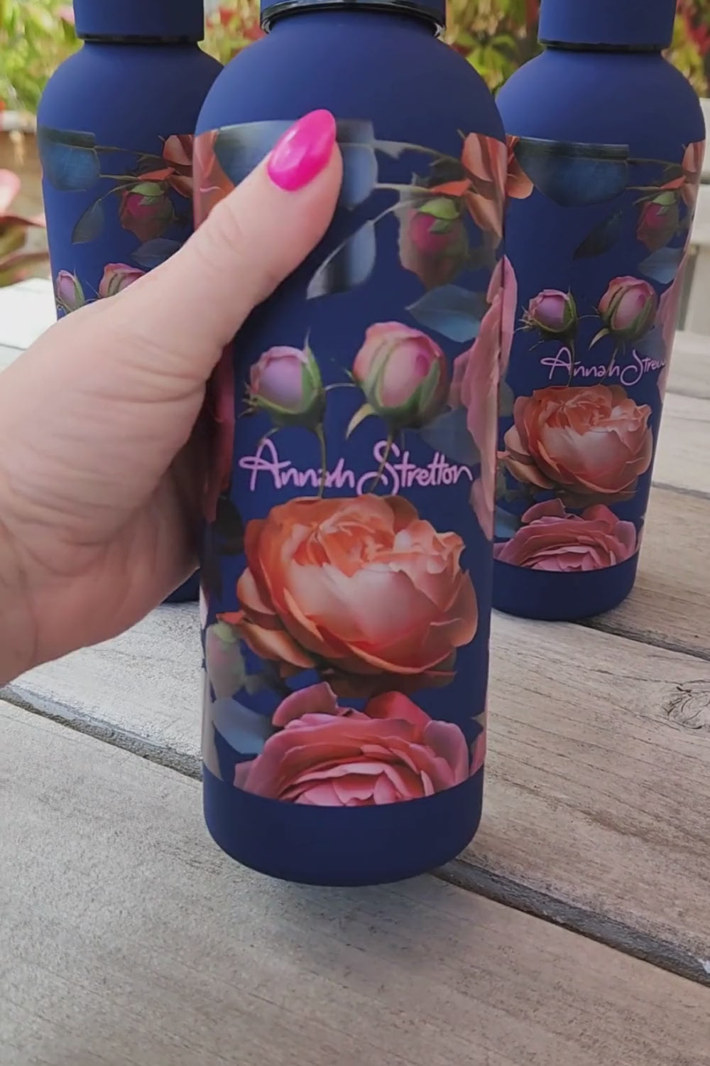 AS Water Bottle - Peach Rose