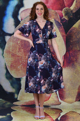 Primrose Dress - Pastel Dream Navy | SALE