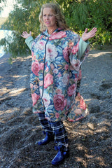 Spring Serenade travel rain poncho lightweight waterproof
