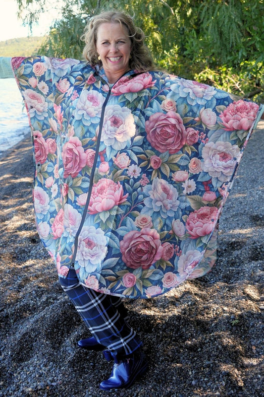Spring Serenade waterproof poncho womens NZ designer