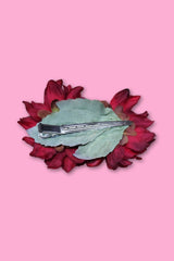 Red Dahlia Flower Clip