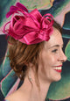 Ribbons In The Sky Fascinator - Fuschia