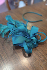 Ribbons In The Sky Fascinator - Peacock