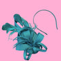 Ribbons In The Sky Fascinator - Peacock