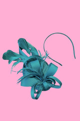 Ribbons In The Sky Fascinator - Peacock