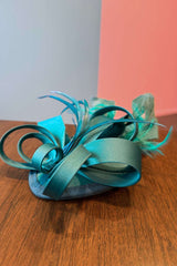 Ribbons In The Sky Fascinator - Peacock