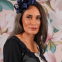 Ribbons In The Sky Fascinator - Navy
