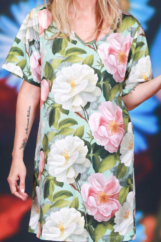 Rica Marnie Oversize Sleep Tee - Whispering Blooms