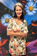 Rica Marnie Oversize Sleep Tee - Garden Charm