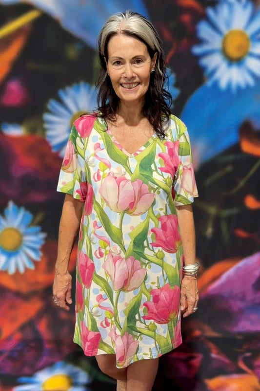 Rica Marnie Oversize Sleep Tee - Garden Delight