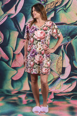 Rica Marnie Oversize Sleep Tee - Petal Poem
