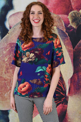 Rica Ru Top - Coral Flowers | SALE