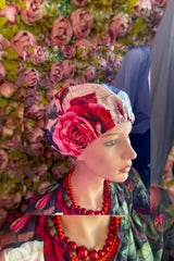 AS Roll Top Shower Cap - Heart Rose