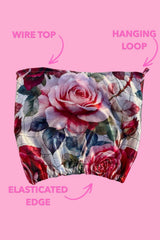 AS Roll Top Shower Cap - Heart Rose