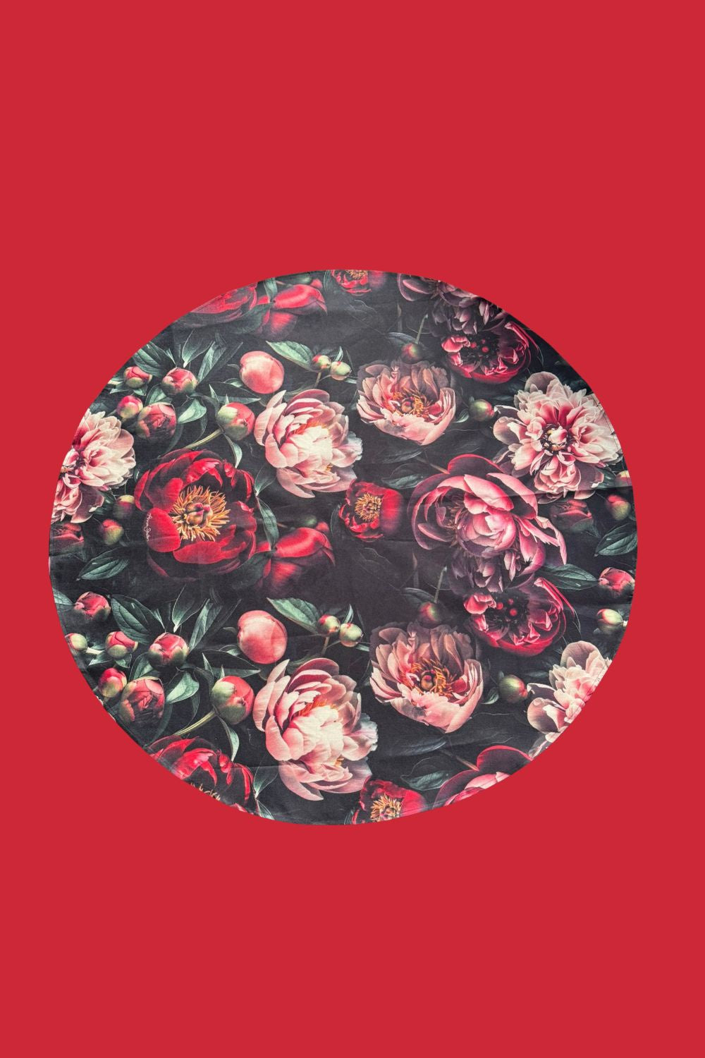 Annah Stretton Festive Whisper Christmas round table runner – 120cm floral décor