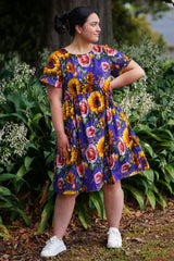 Saski Glory Dress - Sunflowers
