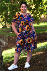 Saski Glory Dress - Sunflowers