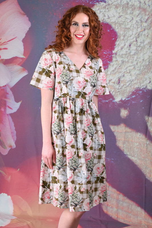 Saski Angel Dress - Olive Rose