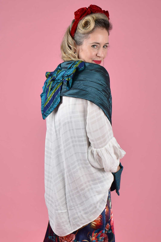 Bow Scarf - Teal