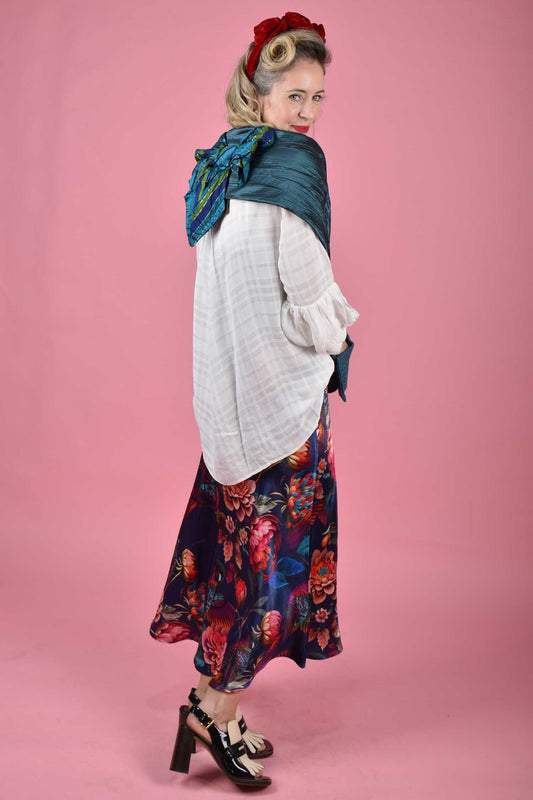 Bow Scarf - Teal