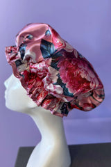 AS Shower Cap - Crimson Bloom