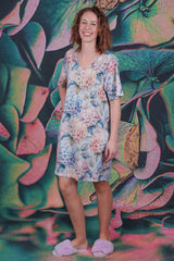Rica Marnie Oversize Sleep Tee - Misted Hydrangea