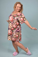 Rica Marnie Oversize Sleep Tee - Petal Poem