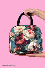Small Cosmetic Insulated Travel Bag - Faded Wallpaper |  PRE ORDER LATE OCT