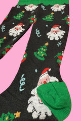 AS Compression Sock - Smiley Santa