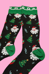 AS Compression Sock - Smiley Santa