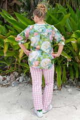 Whispering Blooms floral button-down top – Annah Stretton