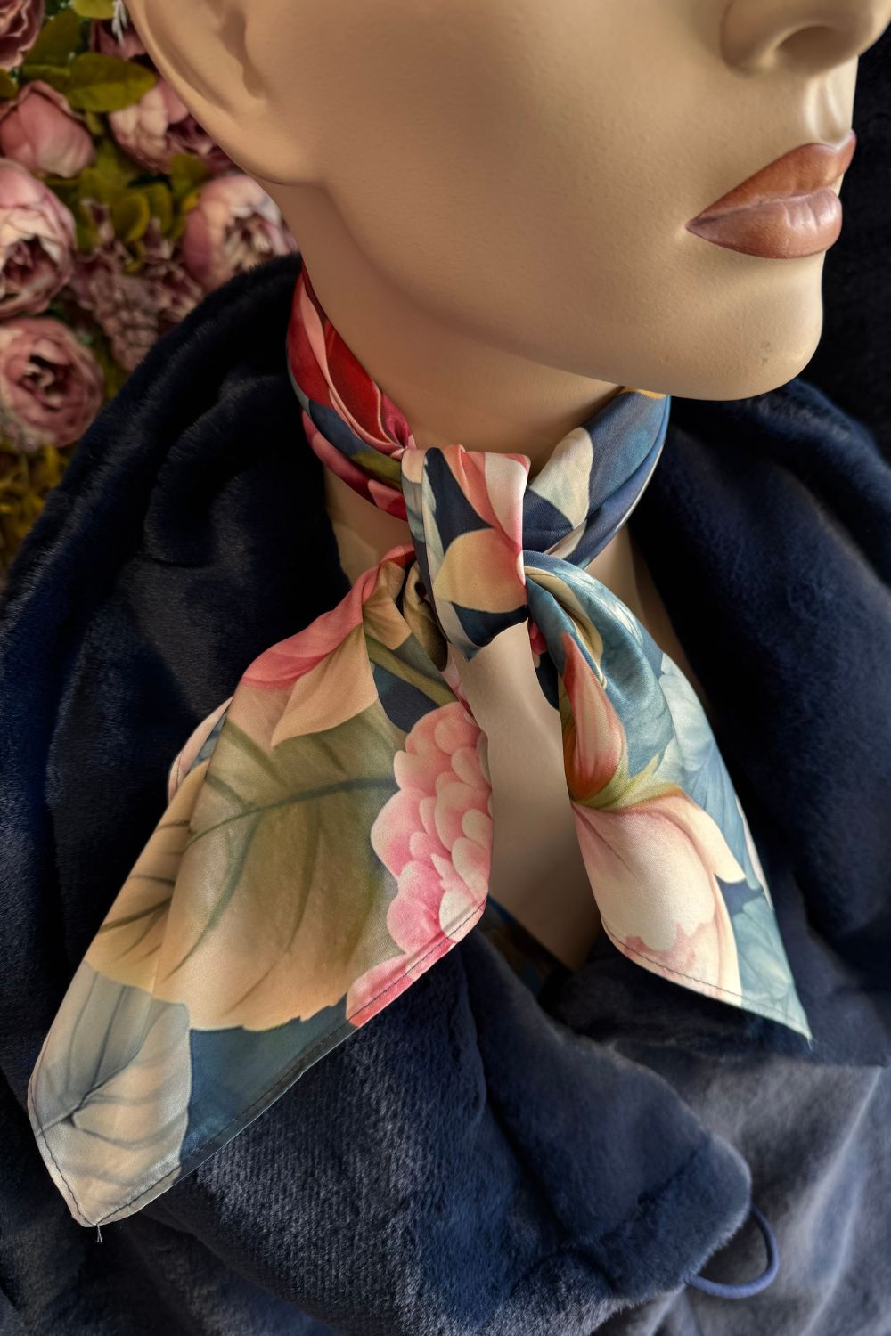 AS Square Neck Scarf - Spring Serenade