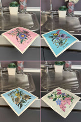 Swedish Dish Cloths - 4 pack - Vintage Flowers