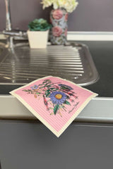 Swedish Dish Cloths - 4 pack - Vintage Flowers