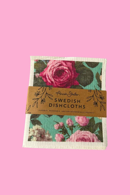 Swedish Dish Cloths - Inherited Rose
