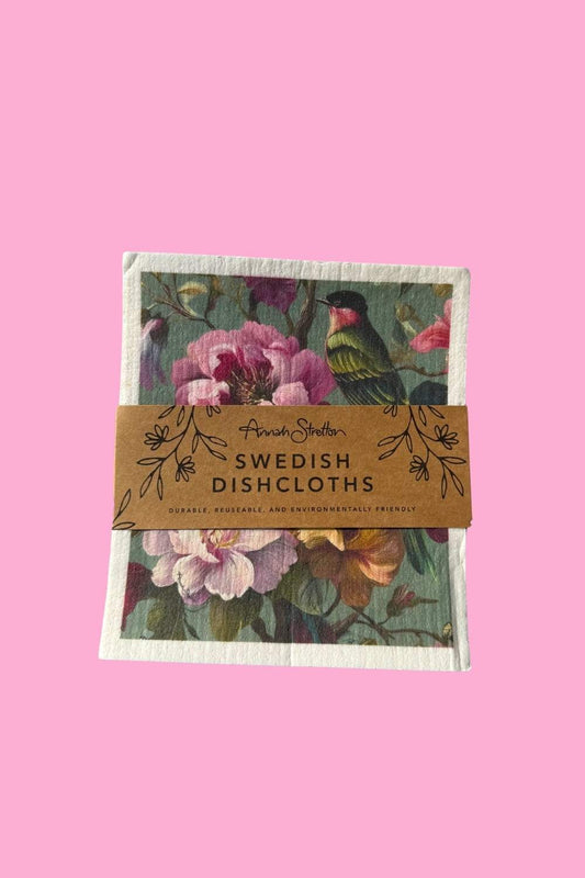Swedish Dish Cloths - Peony Aviary