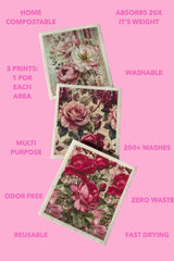 Swedish Dish Cloths - Peony Sonata