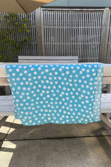 Close-up Teal Spot print detail