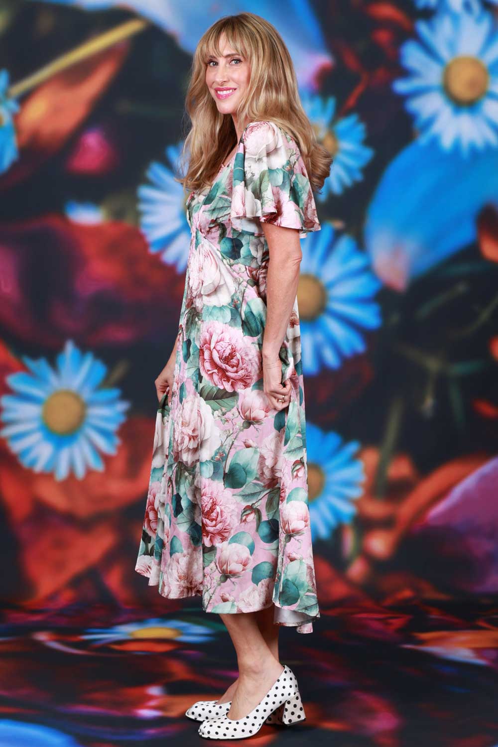 Annah Stretton Sybil Dress bell sleeve