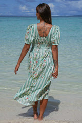 Elle Dress - Meadow Stripes